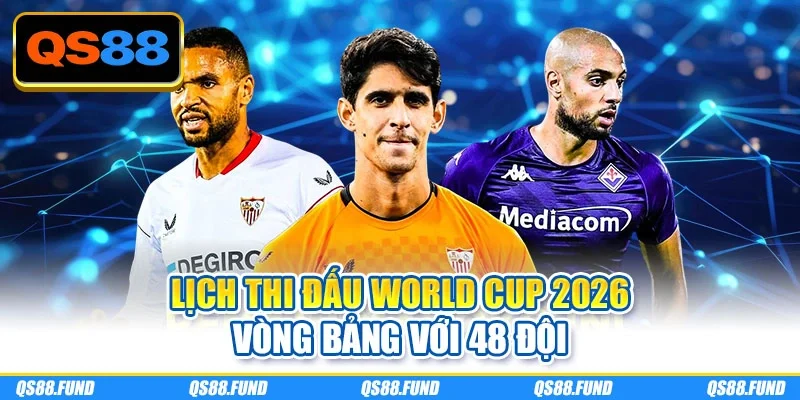 Lịch thi đấu World Cup 2026 vòng bảng với 48 đội
